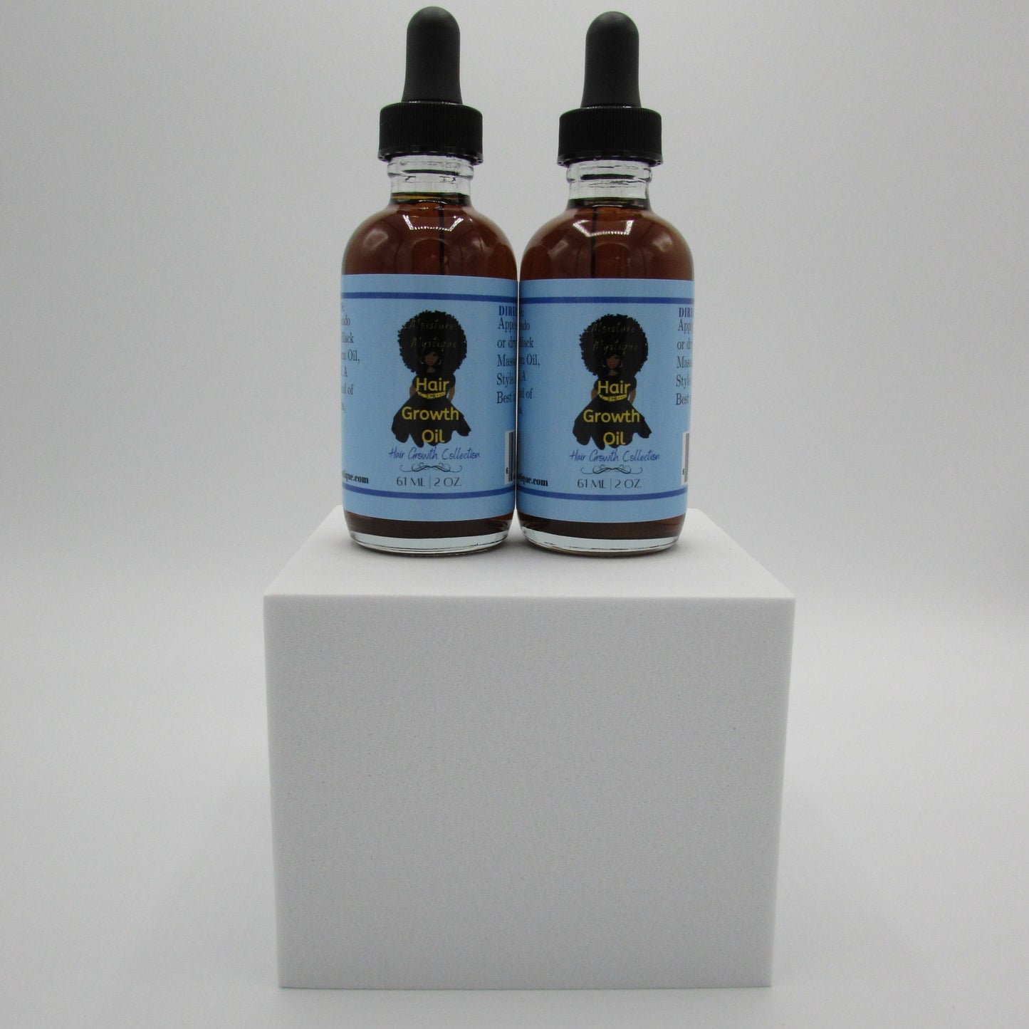 Moisture Mystique Hair Growth Oil- GLASS BOTTLE- 2oz (Set of 2)